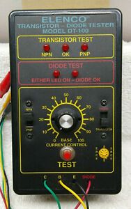 Elenco Diode / Transistor Tester Model DT-100  Not Tested