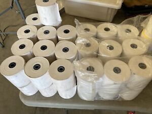 Thermal Paper Receipt Rolls, 3 1/8&#034; x 230&#039;, White, 41 Rolls, Credit Card, POS
