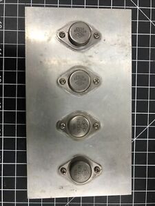 TO-3 Transistor Flat Panel Heat Sink - Mounting Panel W/ NTE283 and NTE219