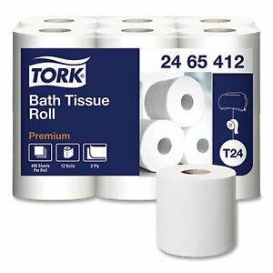 Tork Tissue,Prem Bath,12pk,Wh 2465412 2465412  - 1 Each