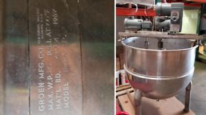 150 gallon steam kettle with scrape surface agitator
