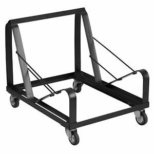 Flash Furniture Steel Sled Base Stack Chair Dolly Black XUMC168DOLLY