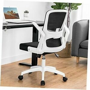 Mesh Office Chair-Modern Ergonomic Desk Chair, Swivel Mid Back White