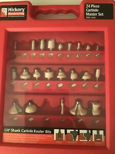 Hickory Woodworking RBK1030, 24-2=22 Carbide Master Set, 1/4&#034; Shank Router Bits