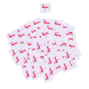 100pcs Jewelry Display Cards Earring Ear Studs Hanging Holder Flamingo