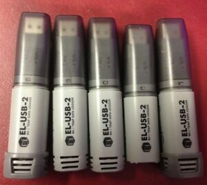 EL-USB-2 LOT OF 5 RH / TEMP Data Loggers Relative Humidity READ