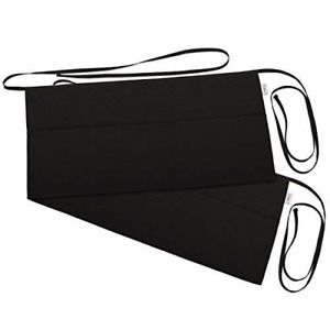 3 Pockets Waist Apron Pack of 2 - Waitress apron, Kitchen apron, Black apron -