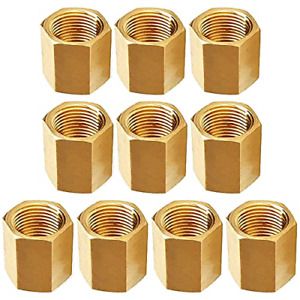 RV Brake Line Fittings - MuHize 10 Pieces Car Unions 7/16-24 Threads Nuts 2021