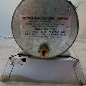 VINTAGE BROWER INFRA-RED GAS BROODER HEATER, NEW OLD STOCK #72-PB