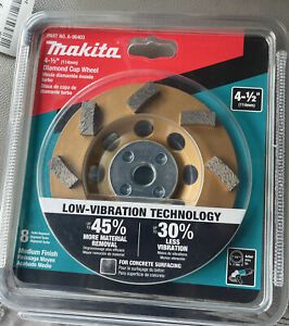 MAKITA 4-1/2&#034; DAIMOND CUP WHEEL A-96403 BRAND NEW IN PACKAGE 8 SEGMENT
