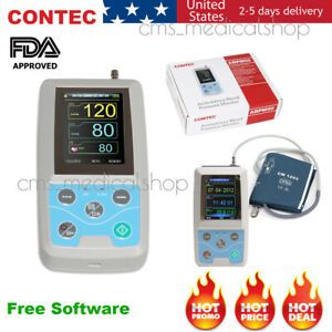 ABPM50 FDA Ambulatory Blood Pressure Monitor 24 hours recorder NIBP+PC Software