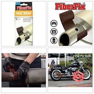 Heat Wrap Hardens Like Steel For Exhaust Pipes and High Temp Repairs 2&#034; 1 Roll