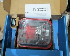 NEW SYSTEM SENSOR Honeywell  WAV-RL  Swift Wireless AV Base WALL RED REV 3.0