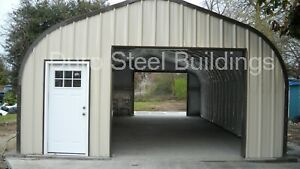 DuroSPAN Steel 30x20x14 Metal Garage Home Shop DIY Building Kit Open Ends DiRECT