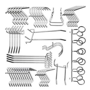 104Pcs Pegboard Hook Assortment Variety Set Garage Storage Shelf Hanger Organize