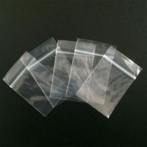 300 PACK 1x2x3x4x6x8x9x10x12 Clear Reclosable Zip lock Plastic Bags Poly Zipper