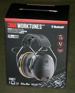 3M WorkTunes Connect Bluetooth Hearing Protector Wireless Headset w/Microphone!