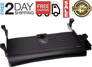 Desk Keyboard Tray Pull Out Adjustable Under Drawer Slides Underdesk Computer Us