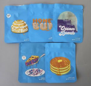 3.5 Cookies Bags (50pc) Assorted Selection Of 3.5 Mylar Cookies Bags