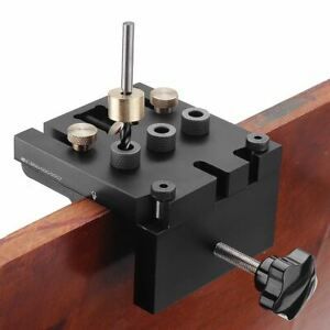 Aluminum Alloy 3 In 1 Dowelling Jig 6/8/10/15mm Wood Drilling Guide Locator Adju