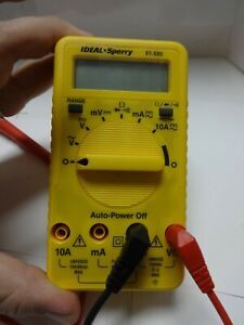 IDEAL SPERRY 61-609 DIGITAL MULTIMETER VOLT-OHM-AMMETER