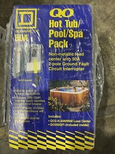 Square D 50A Hot Tub / Pool / Spa Pack GFCI Q0E250GFINM G01 - NEW - SEALED