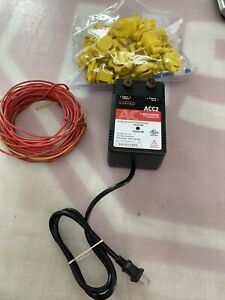 Zareba ACC2 2-Mile Electric Fence Controller +Wire Western Screw Tight Insulator