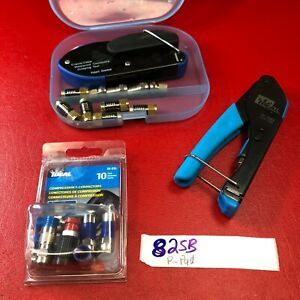 IDEAL Coax Compression Crimping Tool RG59 RG6 RG11 Cable F Type Connectors LOT