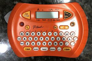 Brother P-Touch PT-70 Label Thermal Printer Maker - ORANGE - VERY NICE With Tape