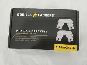 Gorilla Ladders MPX Aluminum Rail Brackets Set Of 2 GLMP-RB-2