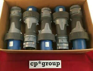 LOT OF 5 Mennekes ME 460P9W 62327 PowerTOP 3P 4W 60A 3 Phase 250VAC Male Plug