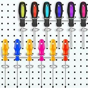 Six-Tool Multi-Tool Holder Multi-Ring Tool Holder Accessory for Peg Board 2 pack