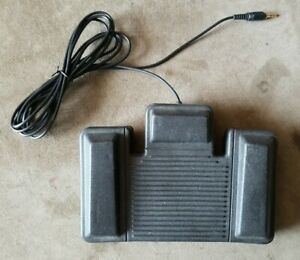 Philips LFH-0210/90B 3.5mm Jack Dictaphone Transcription 3-Pedal Foot Switch