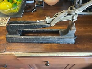 ANTIQUE CAST IRON STAPLER 18&#034; in. BOOK BINDING ACME No. 2