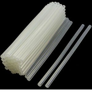 50Pcs 7x190mm Hot Melt Glue Adhesive Sticks Clear White for Arts Crafts