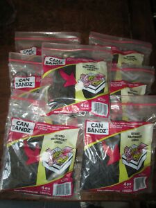 Over 300 Trash Can Rubber Band Bandz-Size  fits 32 gallon Kitchen Black 7 packs