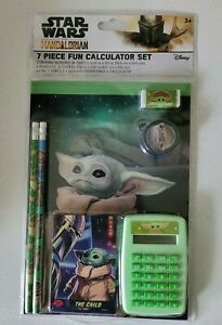 STAR WARS 7 Piece Fun Calculator Set   BACK TO SCHOOL - DISNEY - BRAND NEW