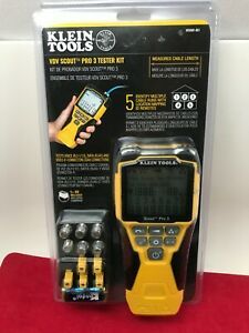 Klein Tool Scout Pro 3 Cable Voice Data and Video Tester Kit VDV501-851 - New