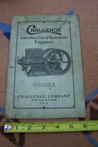 CHALLENGE GASOLINE GAS KEROSENE ENGINE CATALOG 84 HIT MISS ENGINES SALES BOOK