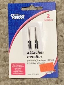 Office Depot® Brand Replacement Needles Fabric Tag Attacher FT100~Pack Of 2 ~New