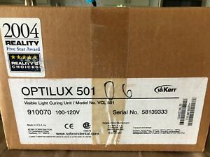 Kerr Optilux 501 Dental Curing Light with 2 New Tips - NEW