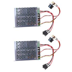 2Pack 10-50V 40A DC Motor  Control Adjustable  Switch PWM DC Volt