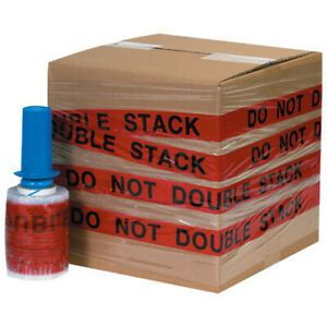 5&#034; x 80 Gauge x 500&#039; &#034;DO NOT DOUBLE STACK&#034; Goodwrappers® Identi-Wrap - 6 Pieces