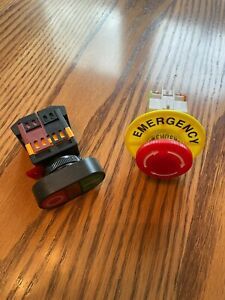 Emergency Stop Push Button Switch NO + NC 22mm, ON / OFF Switch
