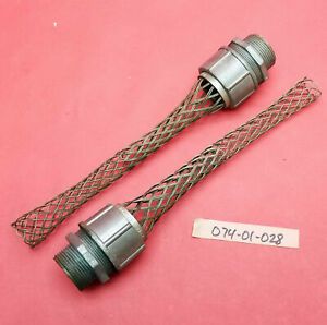 Lot of Hubbell Kellems Strain Relief Wire Mesh Cord Grip 1 1/4&#034; NPT 1.125-1.250&#034;