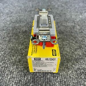 Hubbell HBL1224GY Nylon Toggle 4-Way Switch 20Amp 120-277VAC
