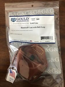 Gould &amp; Goodrich 840 Handcuff Case with Belt Loop, Finish Chestnut Brown