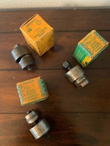 GREENLEE USA 730 RADIO CHASSIS PUNCH LOT OF 3 . 1-3/16&#034; . 1-1/16&#034; . 1&#034;