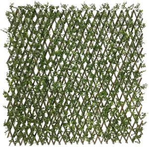 Artificial Leaf Faux Expandable Stretchable Privacy Fence Screen Single Sided