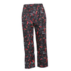 Chef Pants Restaurant Elastic Comfy Work Trousers TypeF Chilli Print